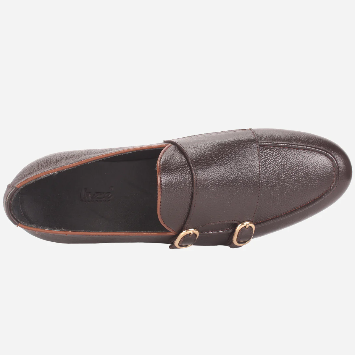 Mens "CARLOS" Leather Monk Straps Formal Shoes - Image 4