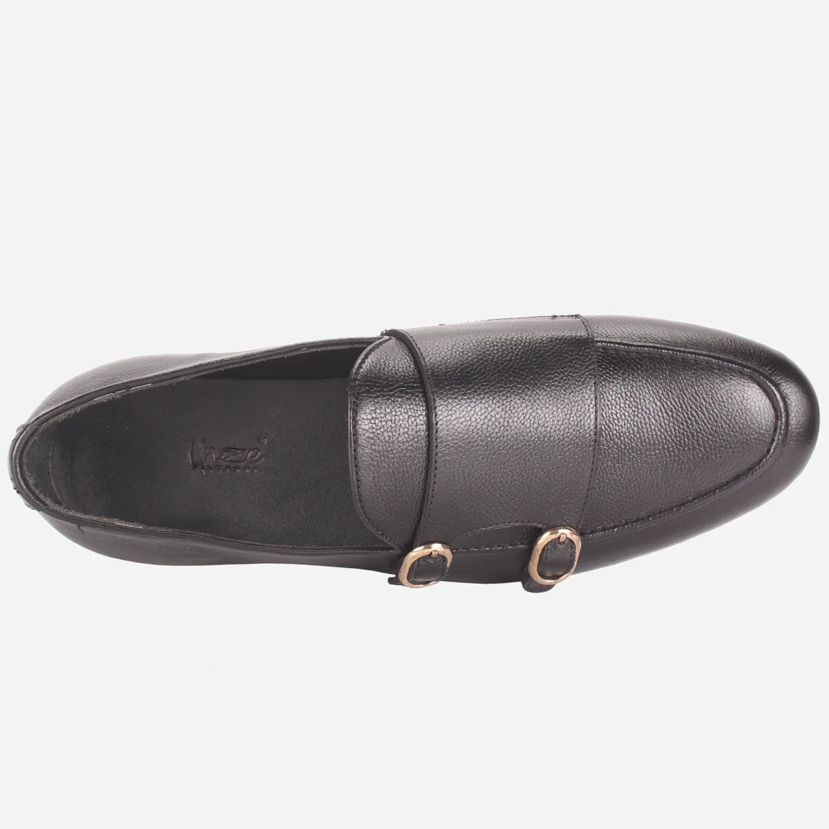 Mens "CARLOS" Leather Monk Straps Formal Shoes - Image 4
