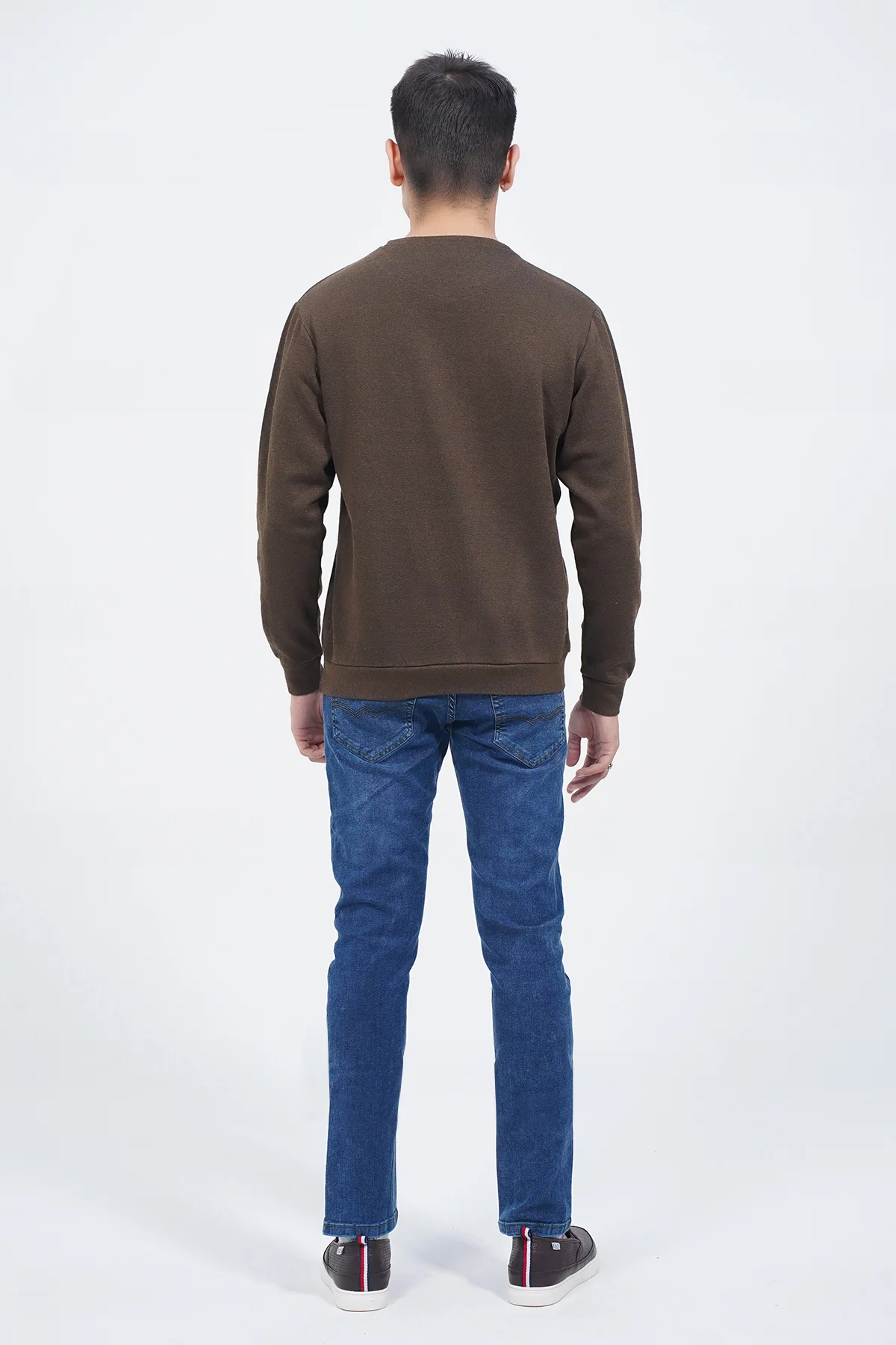 Mens "CLAIRES" Crew Neck Long Sleeves Sweatshirt - Image 3