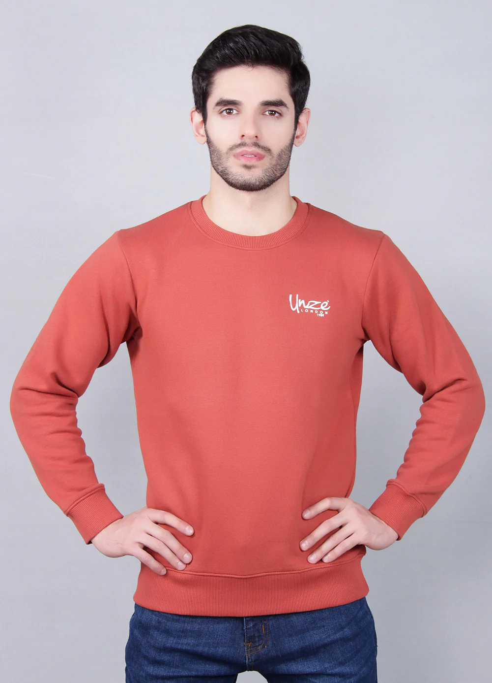 Men's "CLAUDE" Fine Line Crewneck Sweatshirt