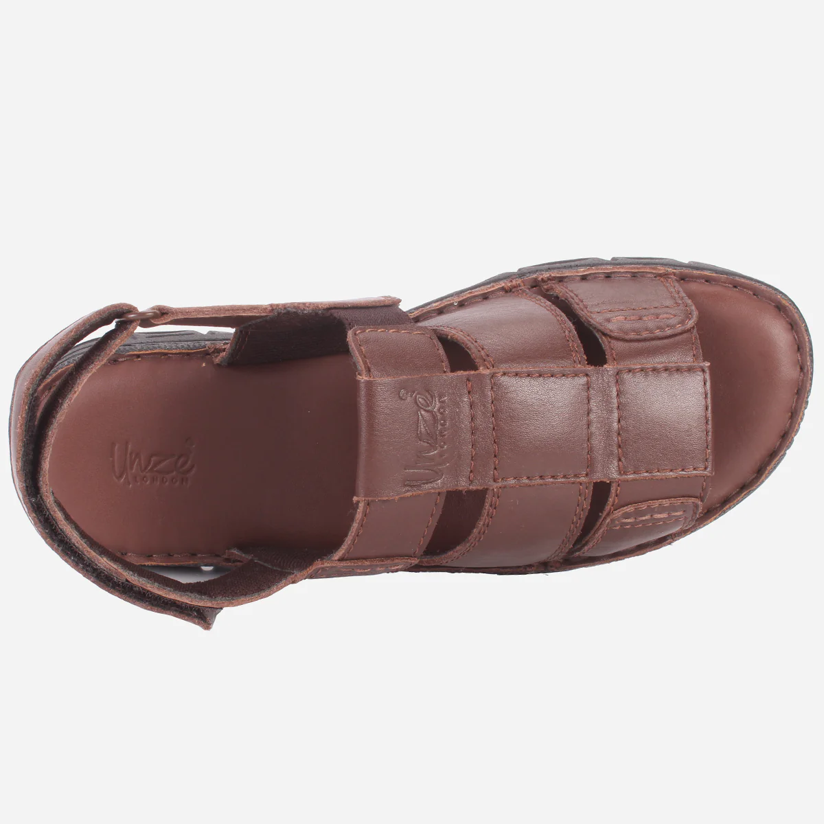 Mens "CLETO" Stylish Leather Summer Sandals - Image 4