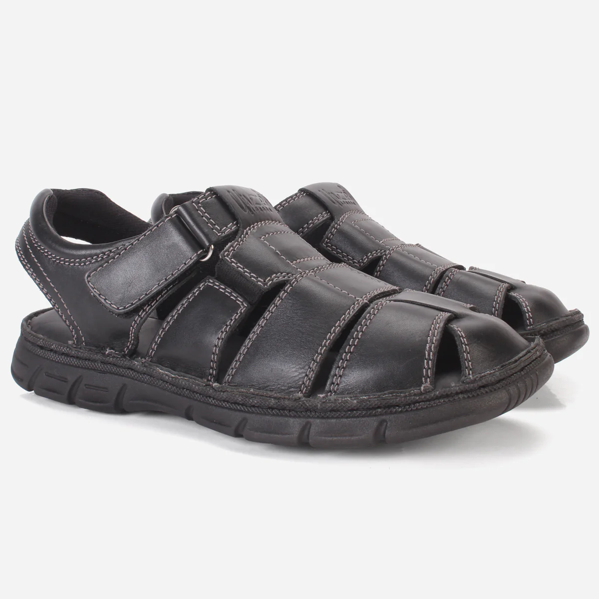 Mens "COHEAN" Comfy Leather Summer Sandals - Image 2
