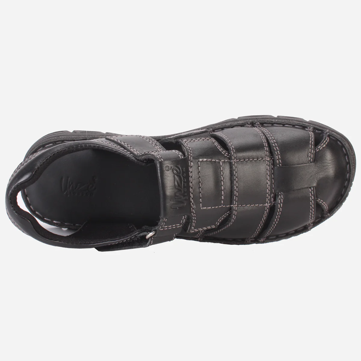 Mens "COHEAN" Comfy Leather Summer Sandals - Image 4