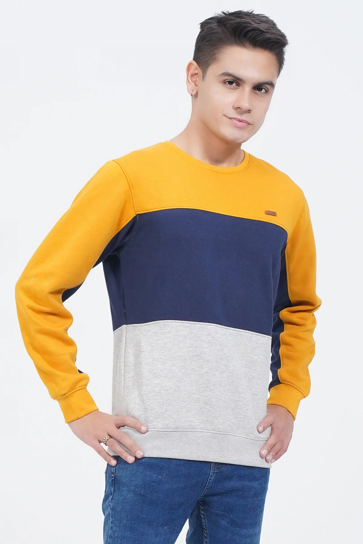 Mens "CORBY" Crew Neck Long Sleeves Sweatshirt