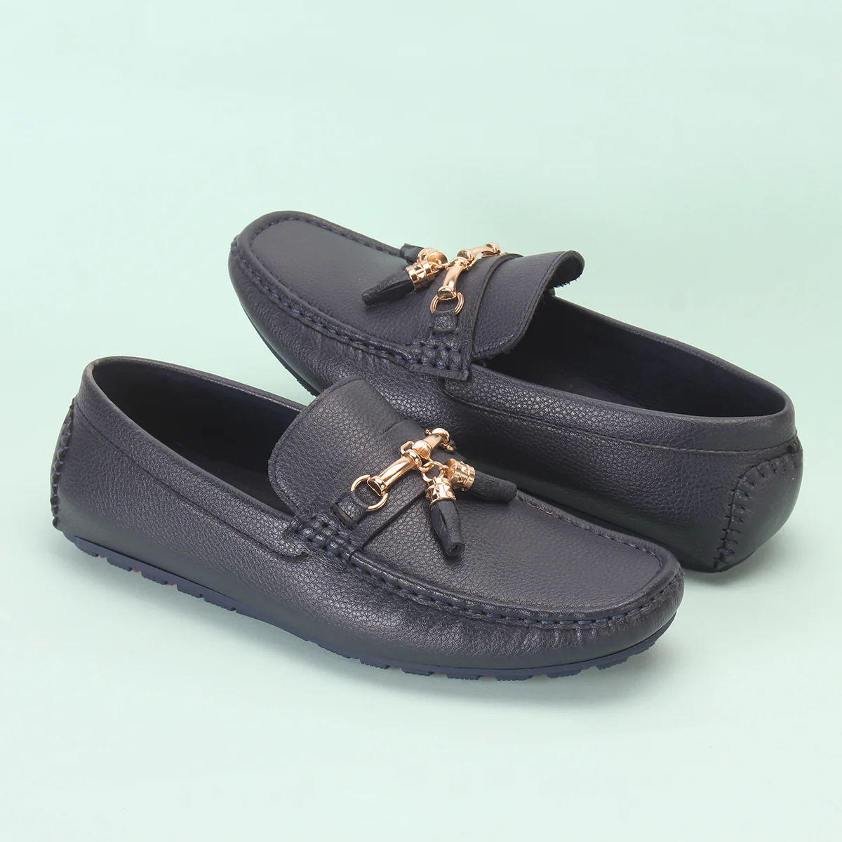Mens "COTLAR" Casual Slip On Moccasins - Image 6