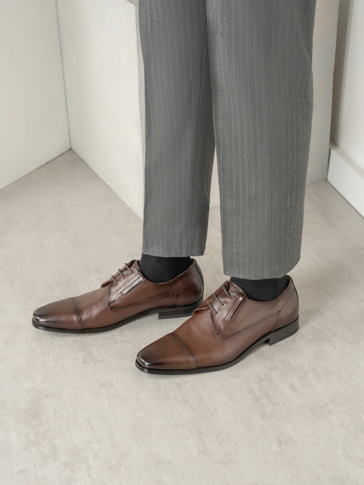 Mens "DALTON" Leather Lace up Formal Shoes