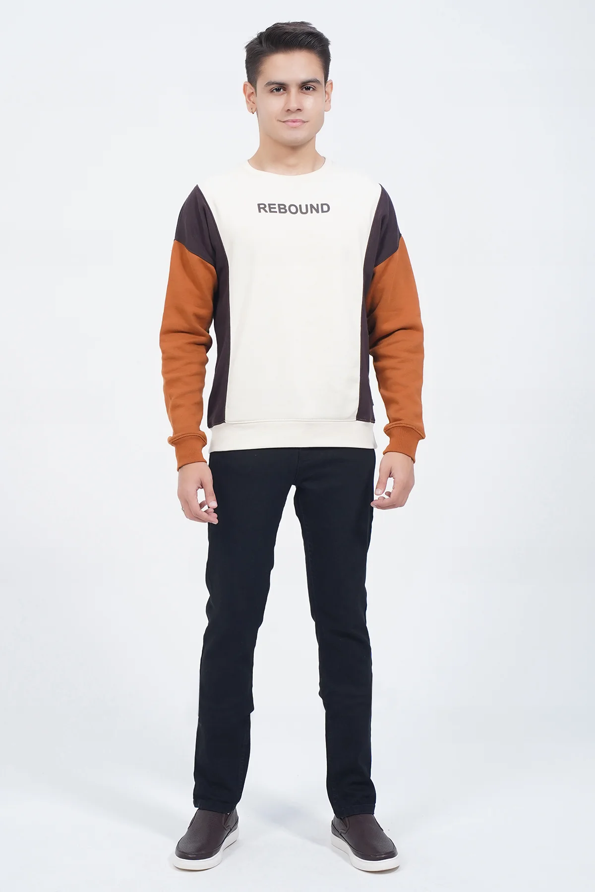 Mens "DANRELLE" Crew Neck Long Sleeves Sweatshirt - Image 2