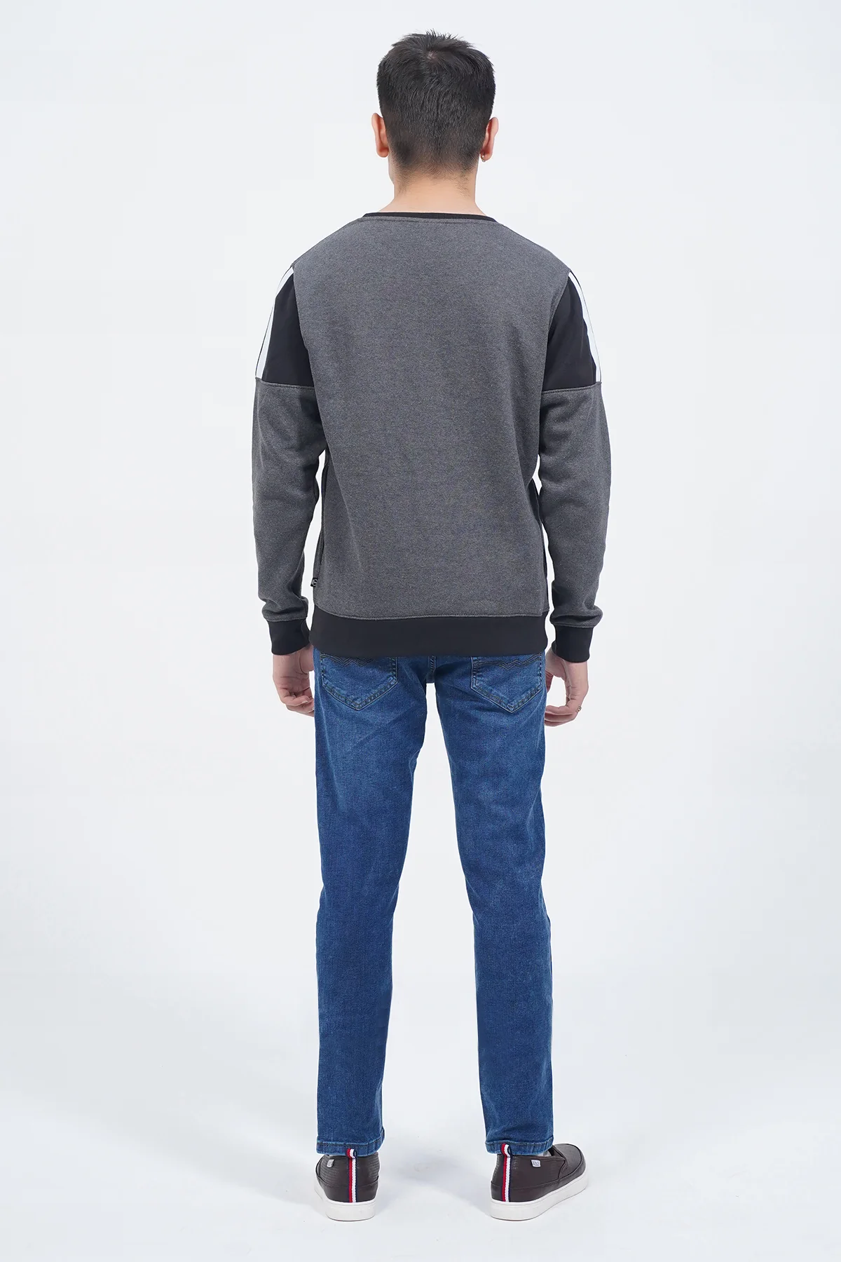 Mens "DARIEL" Crew Neck Long Sleeves Sweatshirt - Image 3