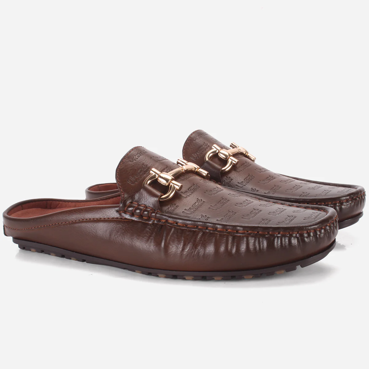 Mens "DARIO" Casual Open-Back Everyday Moccasins - Image 2