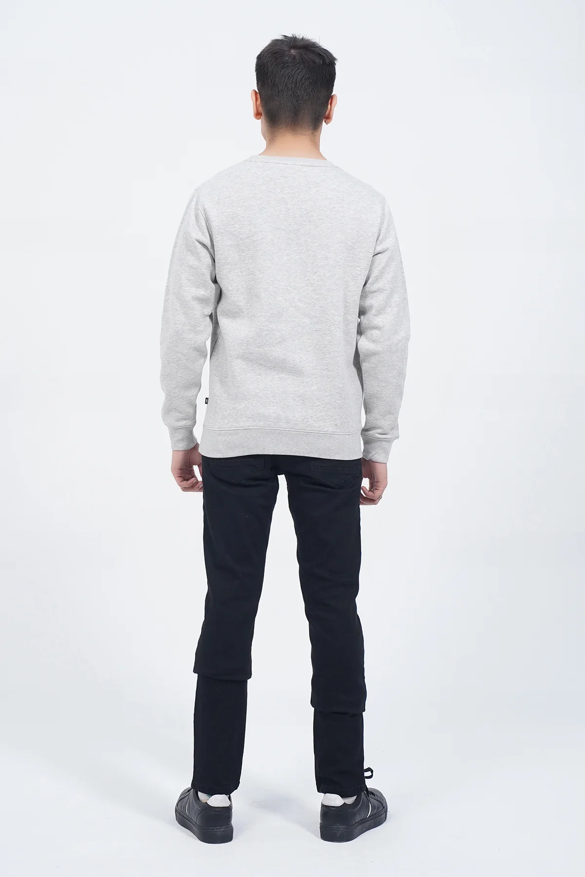 Mens "DELMAS" Crewneck Long Sleeves Sweat Shirt - Image 3