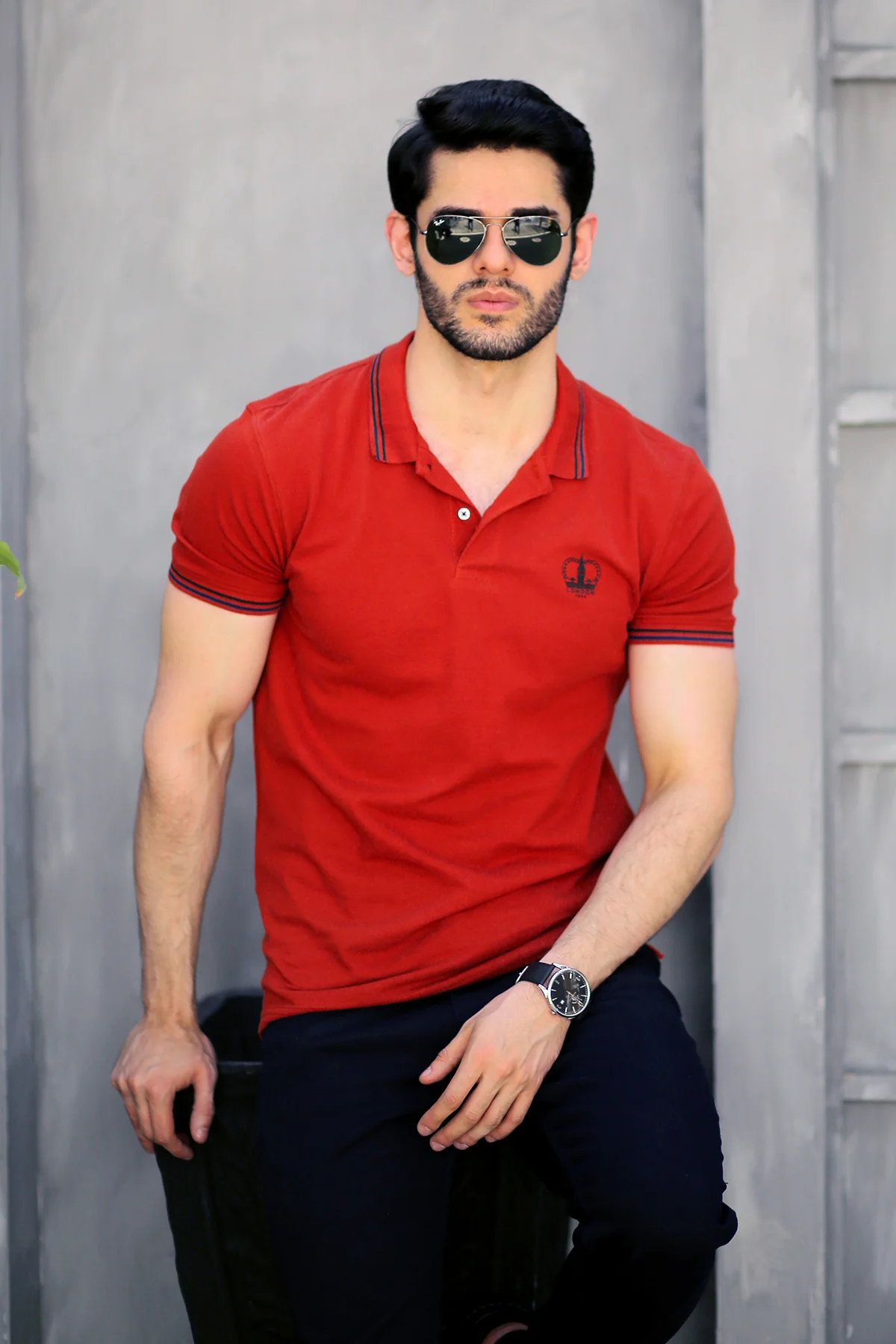 Mens "DELMONT" Basic Cotton Polo T-Shirt - Image 3