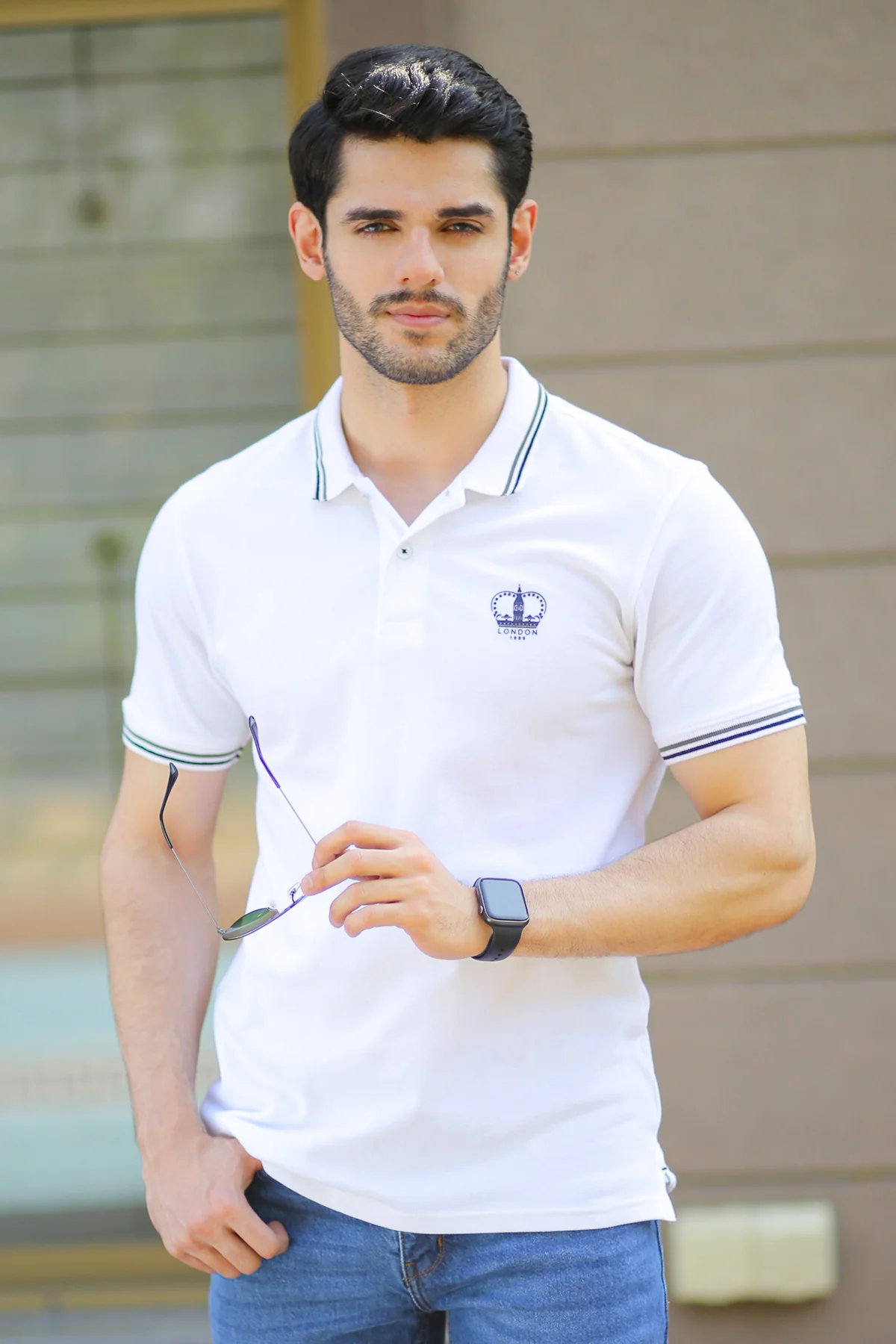 Mens "DELMONT" Basic Cotton Polo T-Shirt