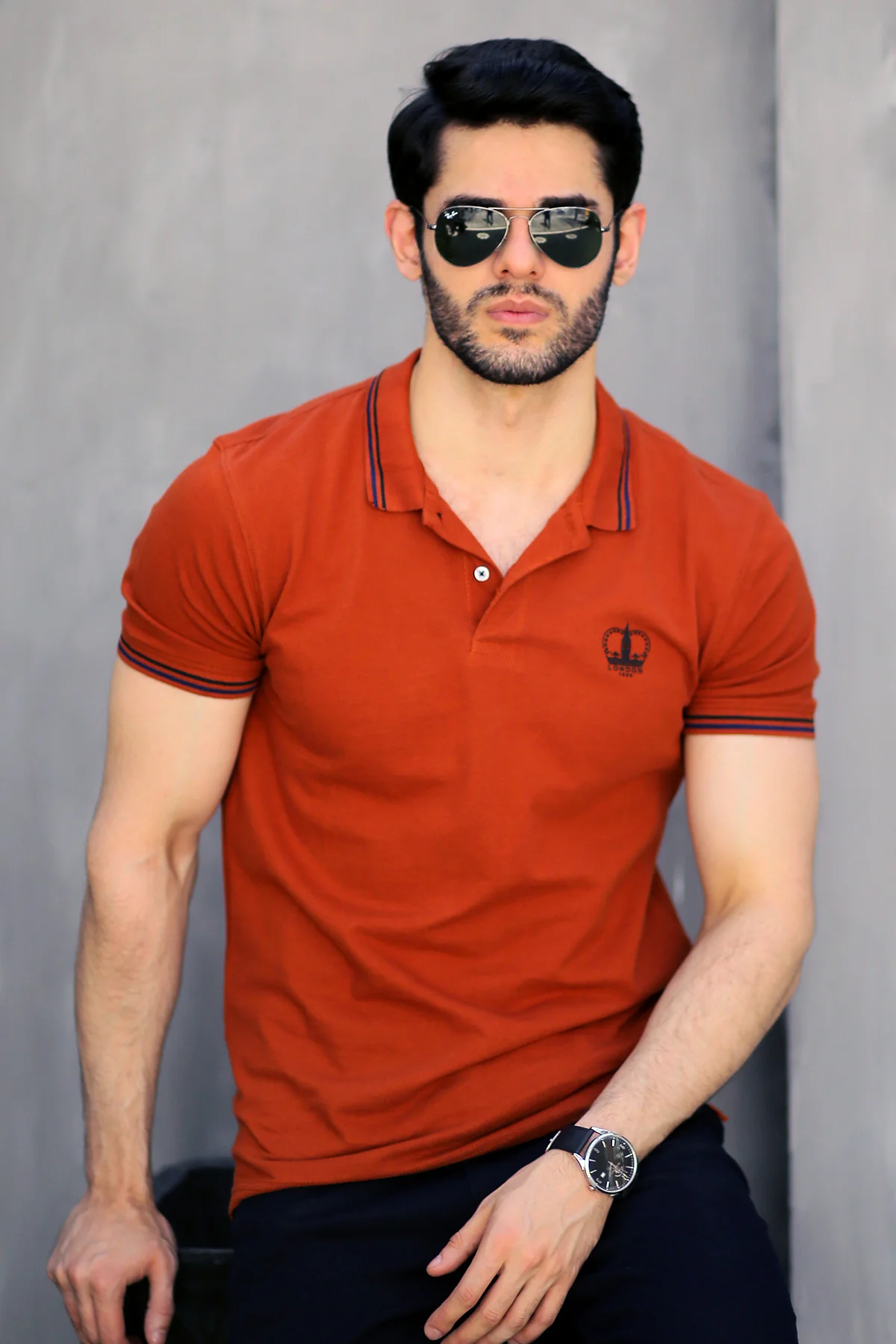 Mens "DELMONT" Basic Cotton Polo T-Shirt