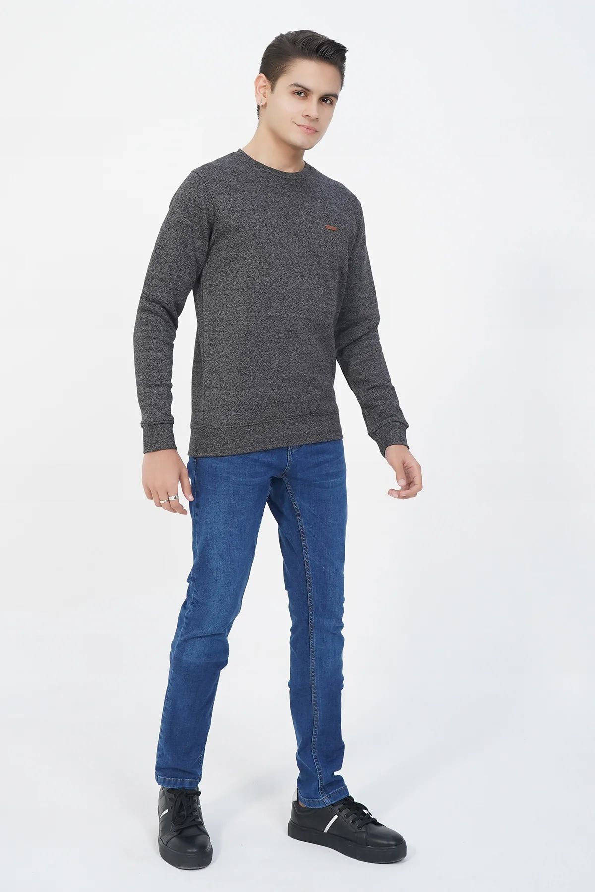 "DENVOR" Crew Neck Long Sleeves Sweatshirt - Image 2