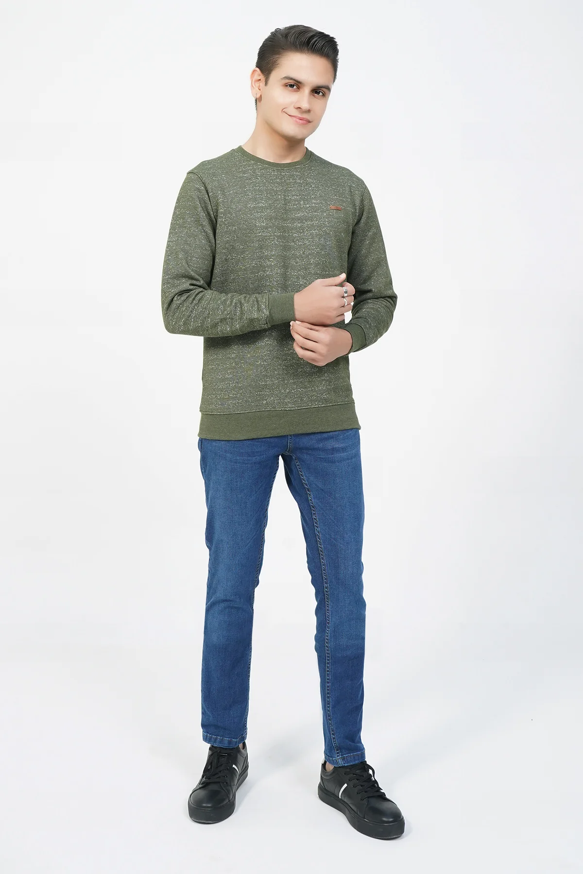 Men's "DENVOR" Crew Neck Long Sleeves Sweatshirt - Image 4