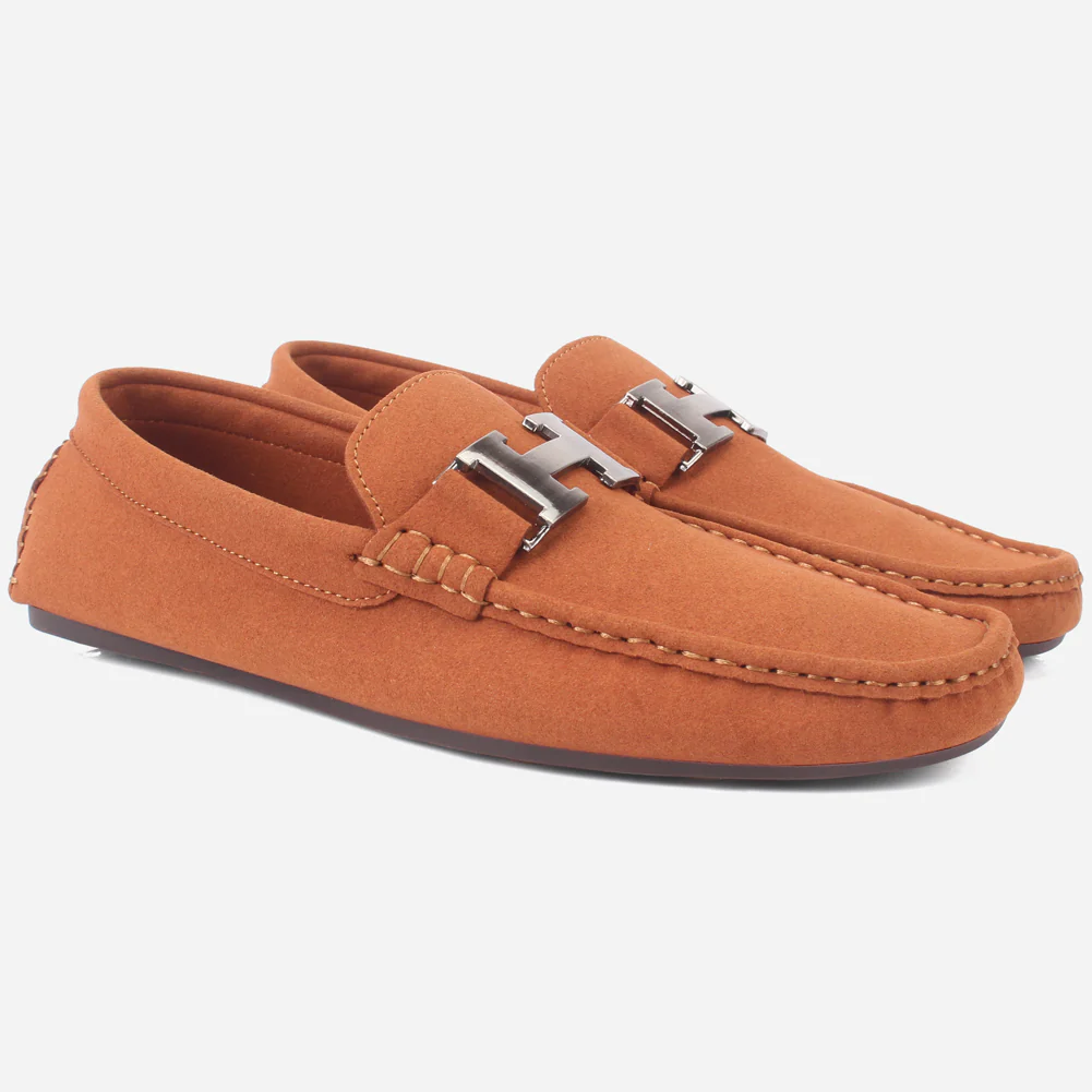 Mens "DOERIN" Suede Slip-on Casual Moccasins Shoes - Image 2