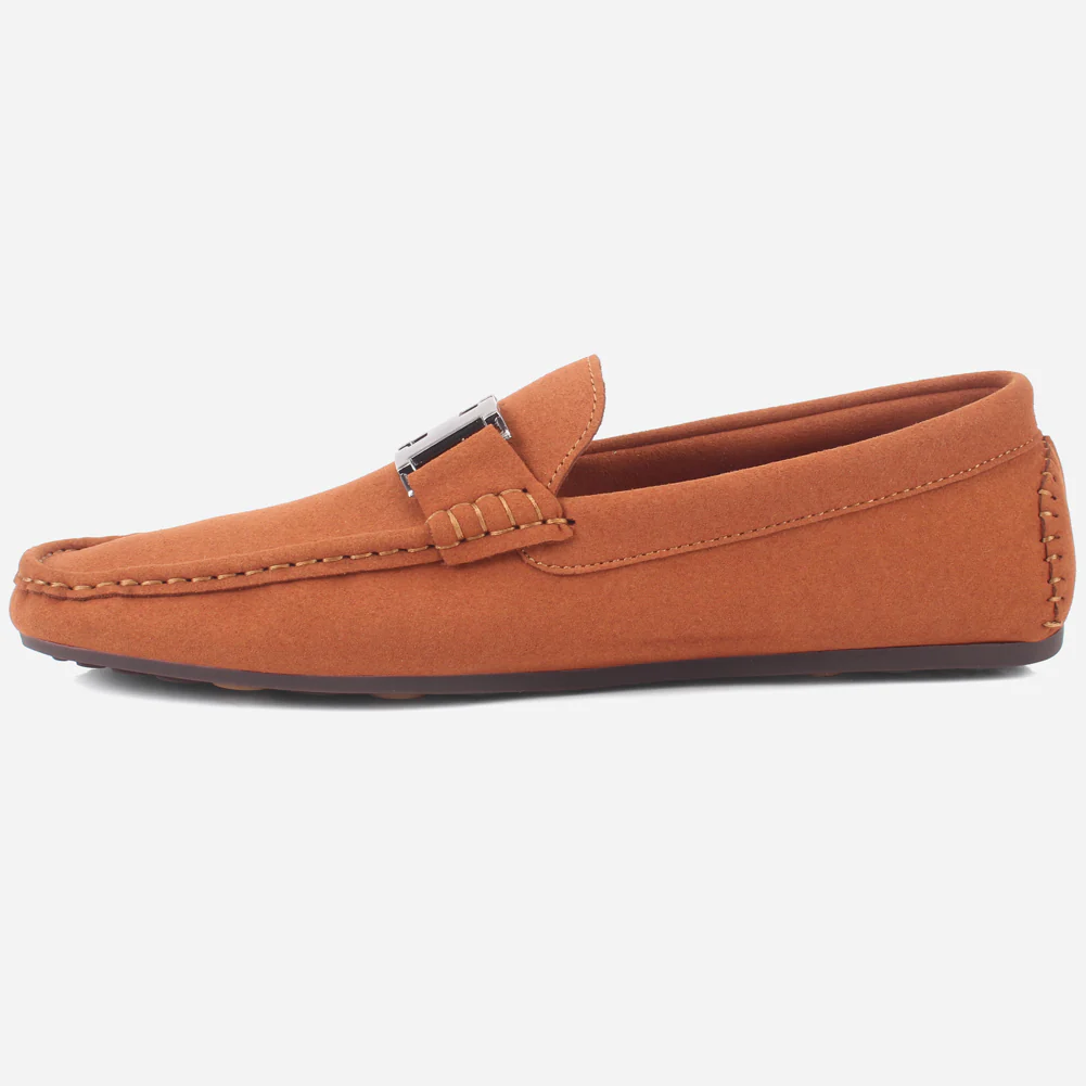Mens "DOERIN" Suede Slip-on Casual Moccasins Shoes - Image 3