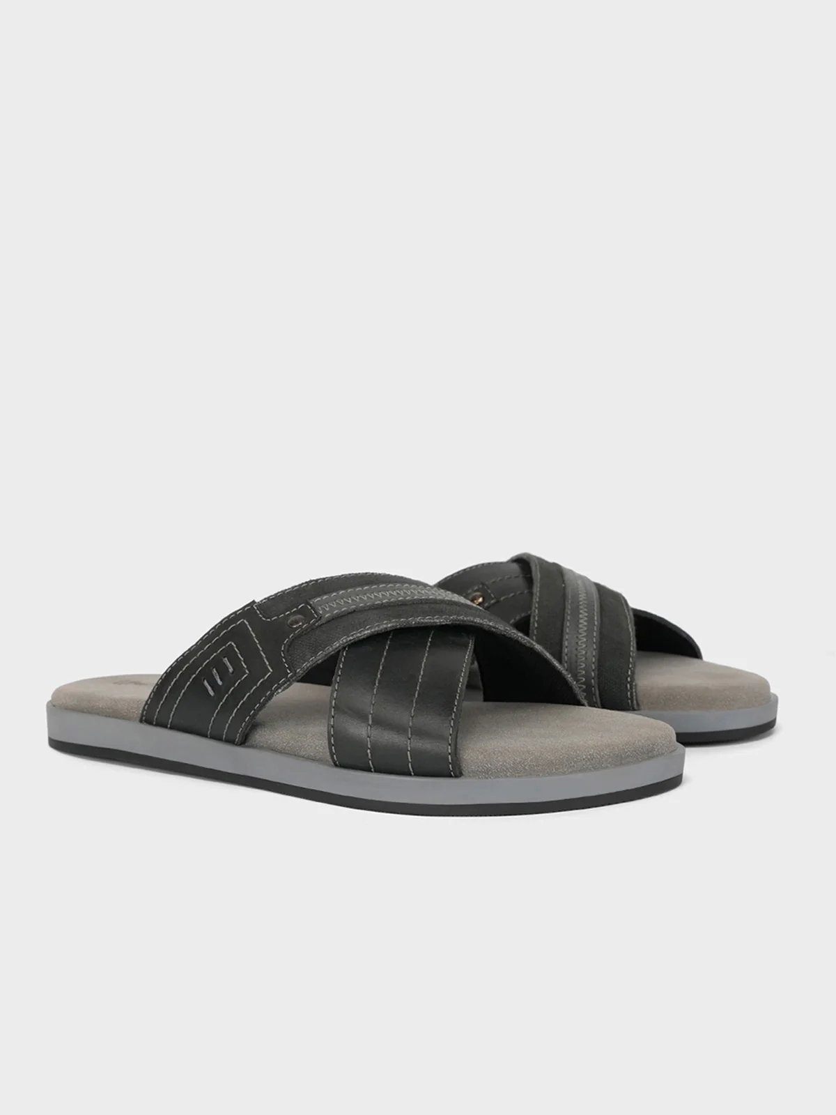 Mens "DUCASSE" Casual Open Toe Slippers - Image 2