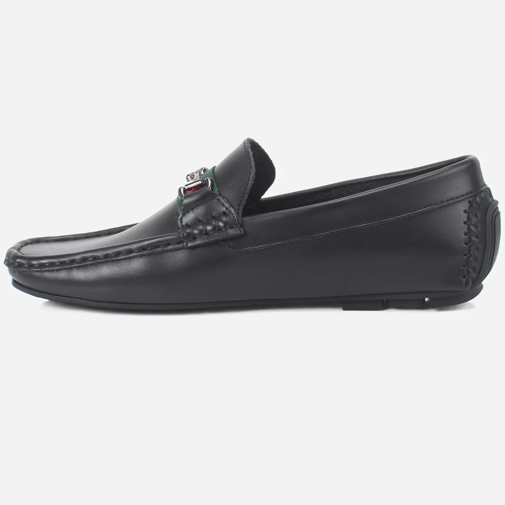 Mens "DUEL" Slip-On Decorate Moccasins Shoes - Image 3