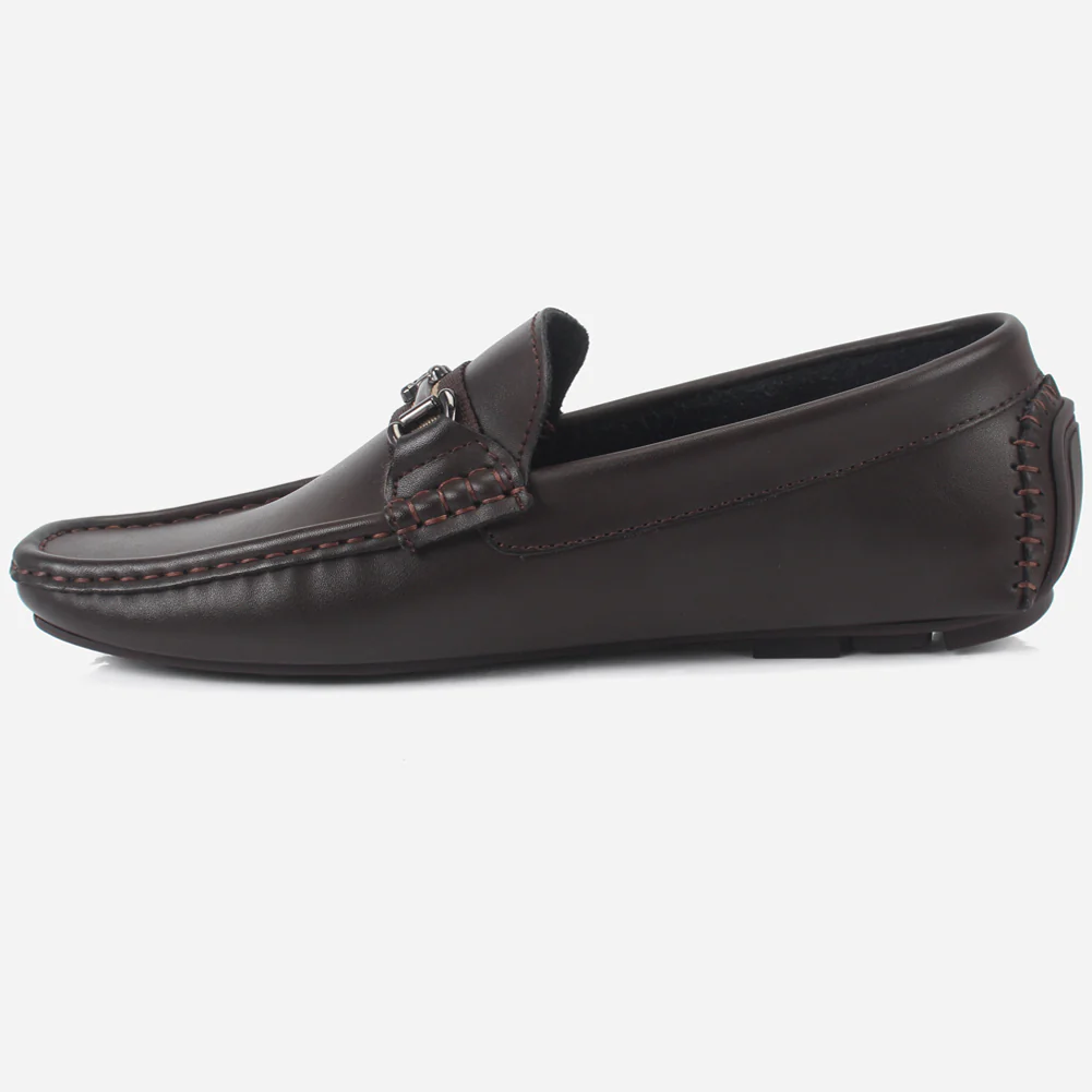 Mens "DUEL" Slip-On Decorate Moccasins Shoes - Image 3