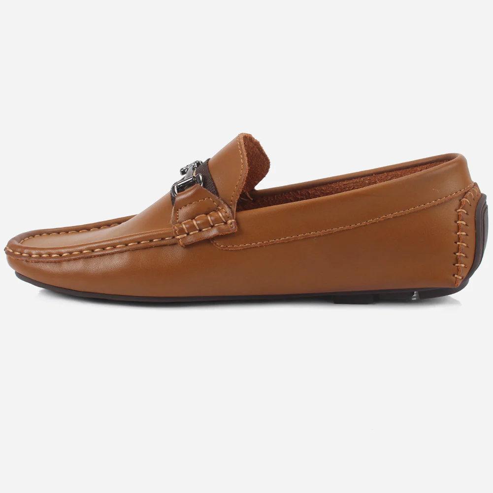 Mens "DUEL" Slip-On Decorate Moccasins Shoes - Image 3
