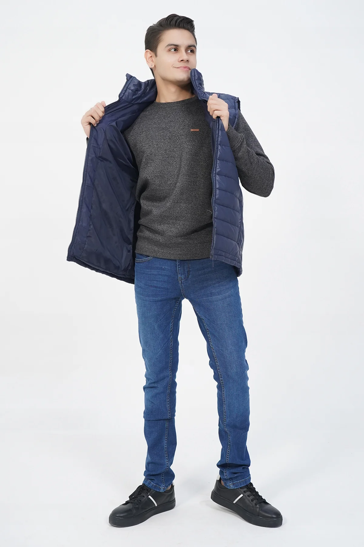Mens "ECRAF" Puffer Winter Jacket Outerwear - Image 2