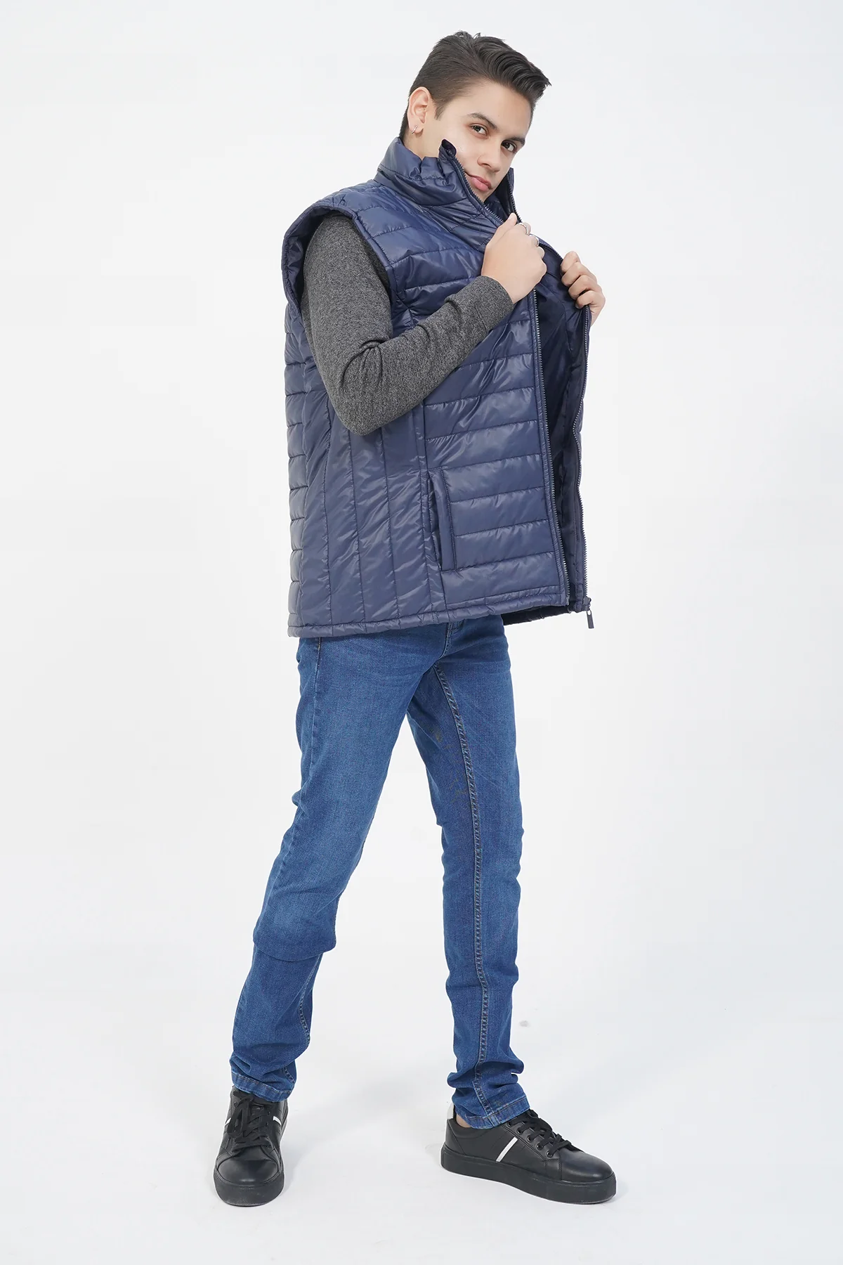 Mens "ECRAF" Puffer Winter Jacket Outerwear - Image 4
