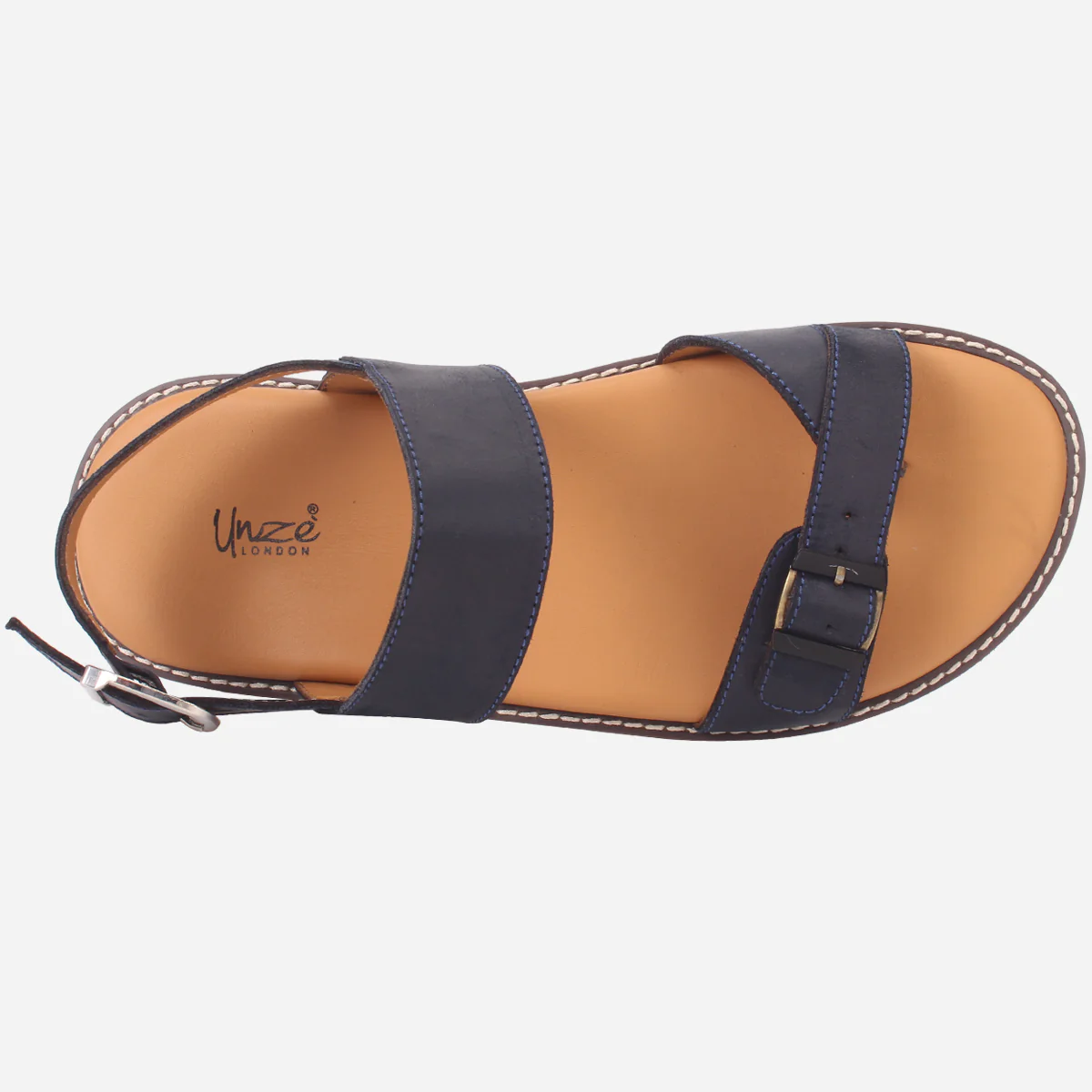 Mens "EHA" Leather Comfort Sandals - Image 4
