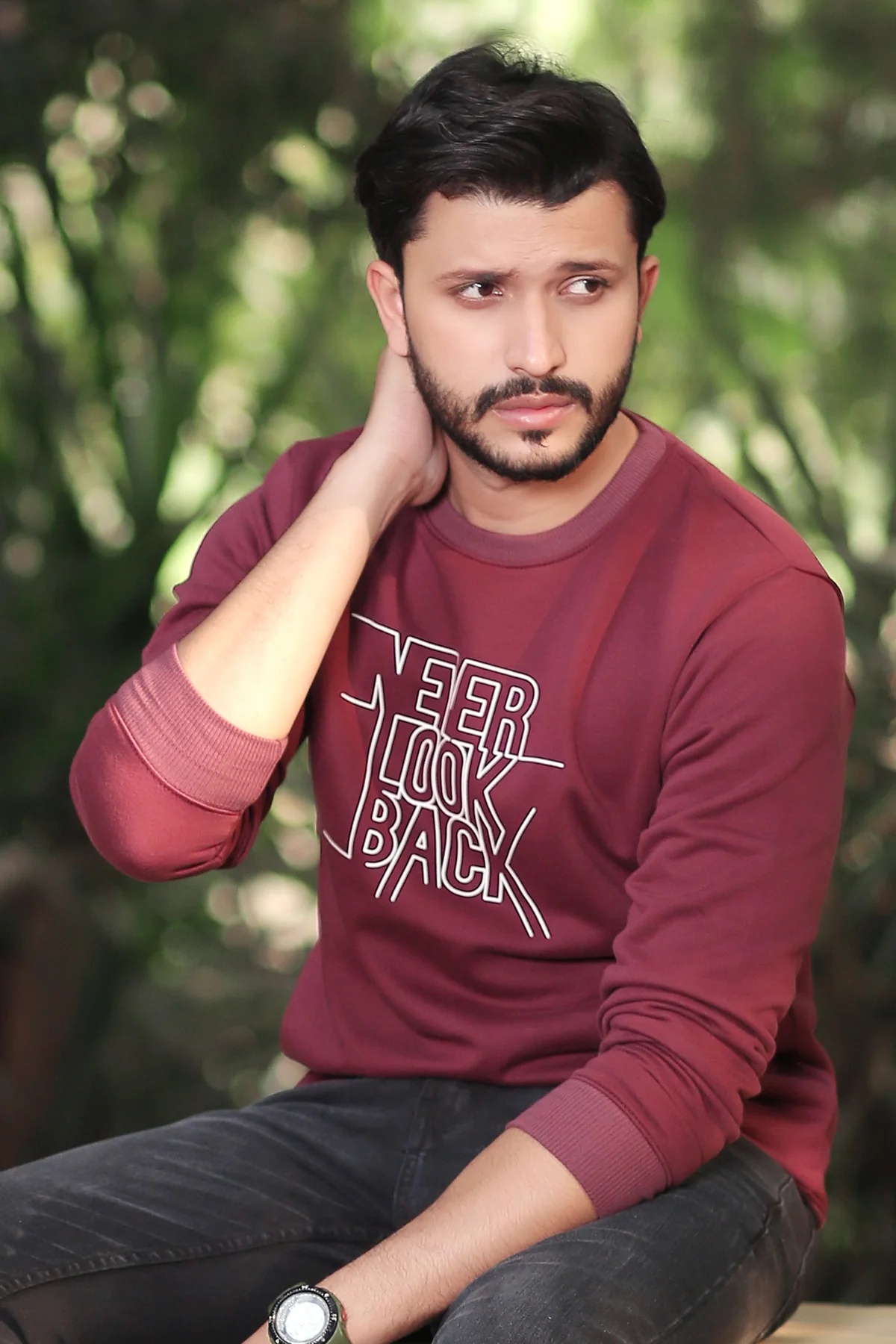 Mens "ELIAM" Crew Neck Winter Pullover Sweatshirt - Image 2