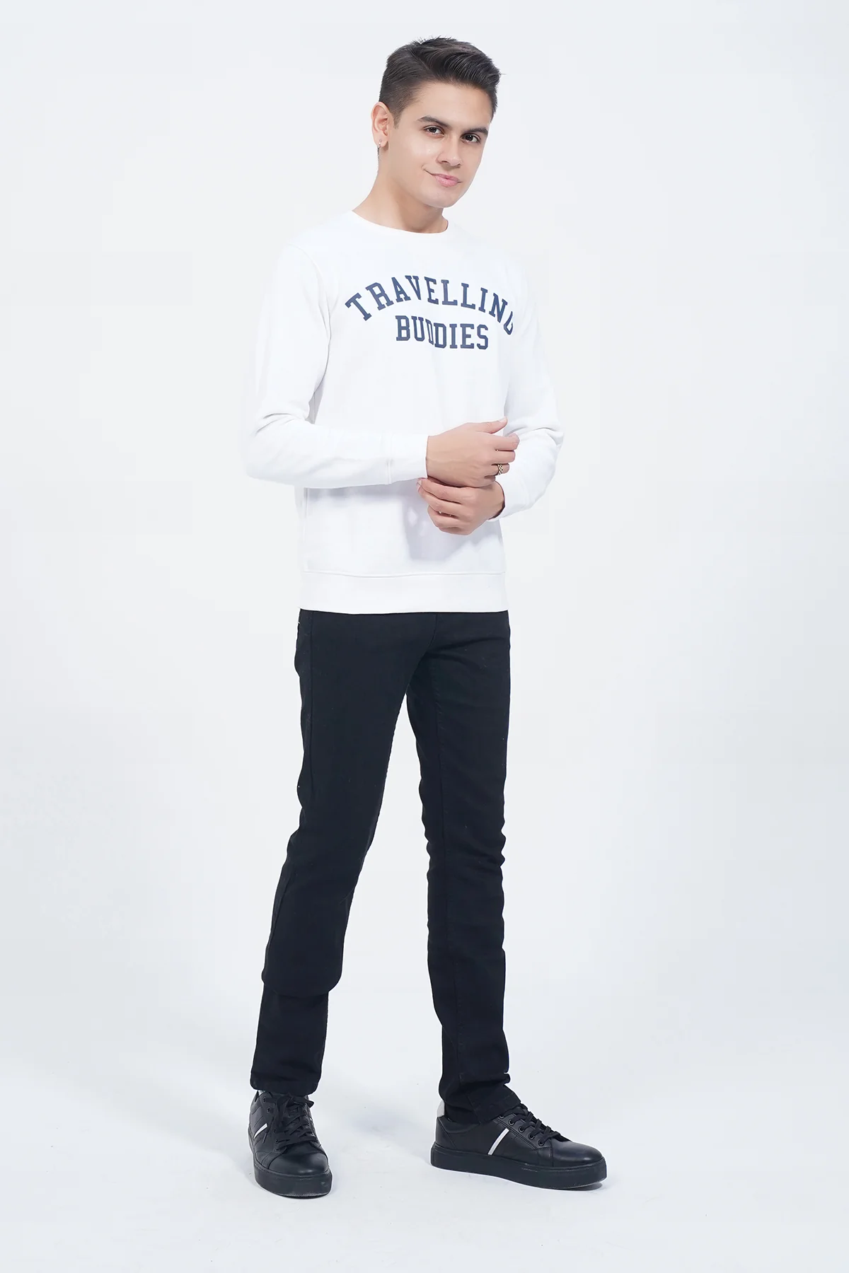 Mens "ELOIS" Crew Neck Long Sleeves Sweatshirt - Image 4