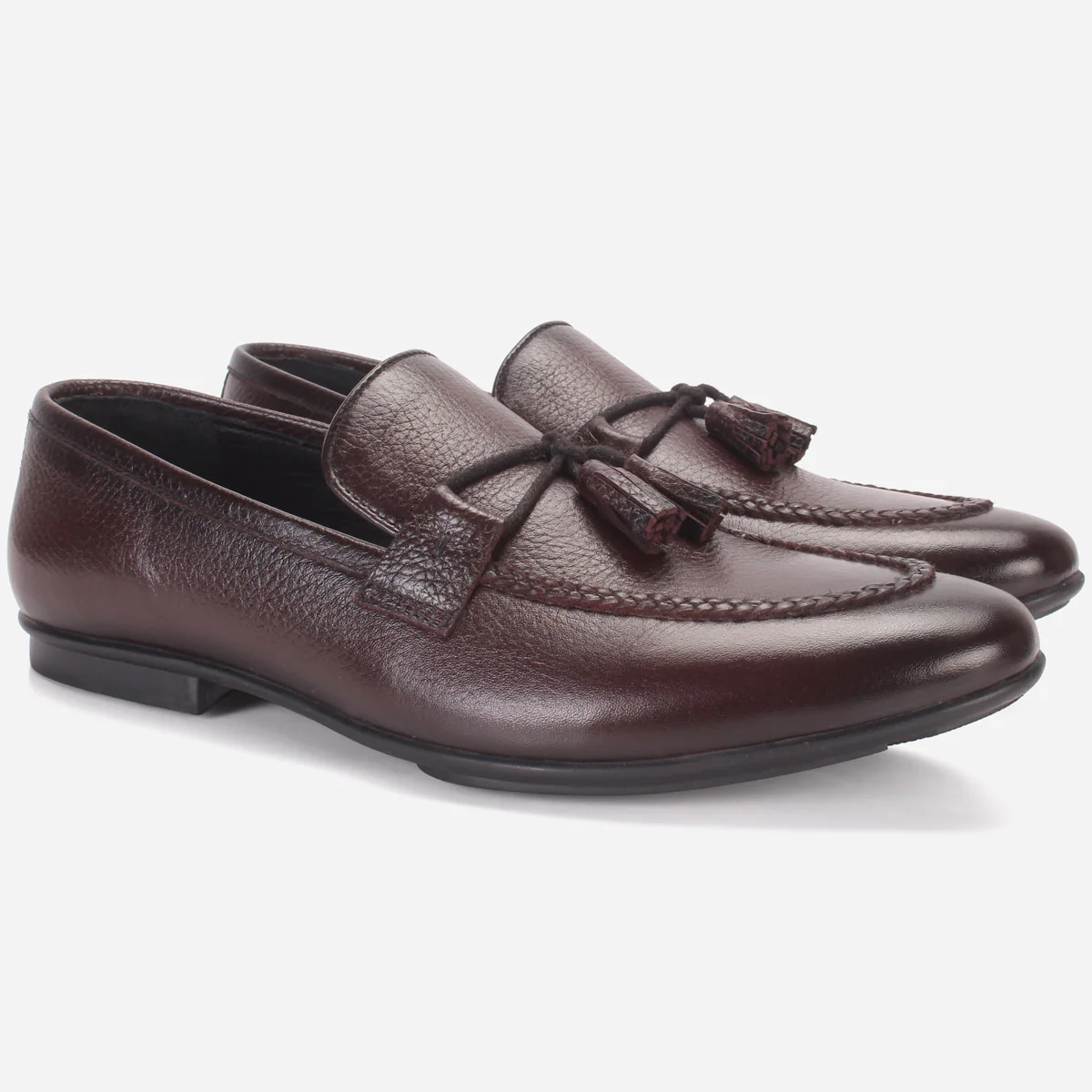 Mens "ENDSON" Leather Formal Slip-on Dress Shoes - Image 2