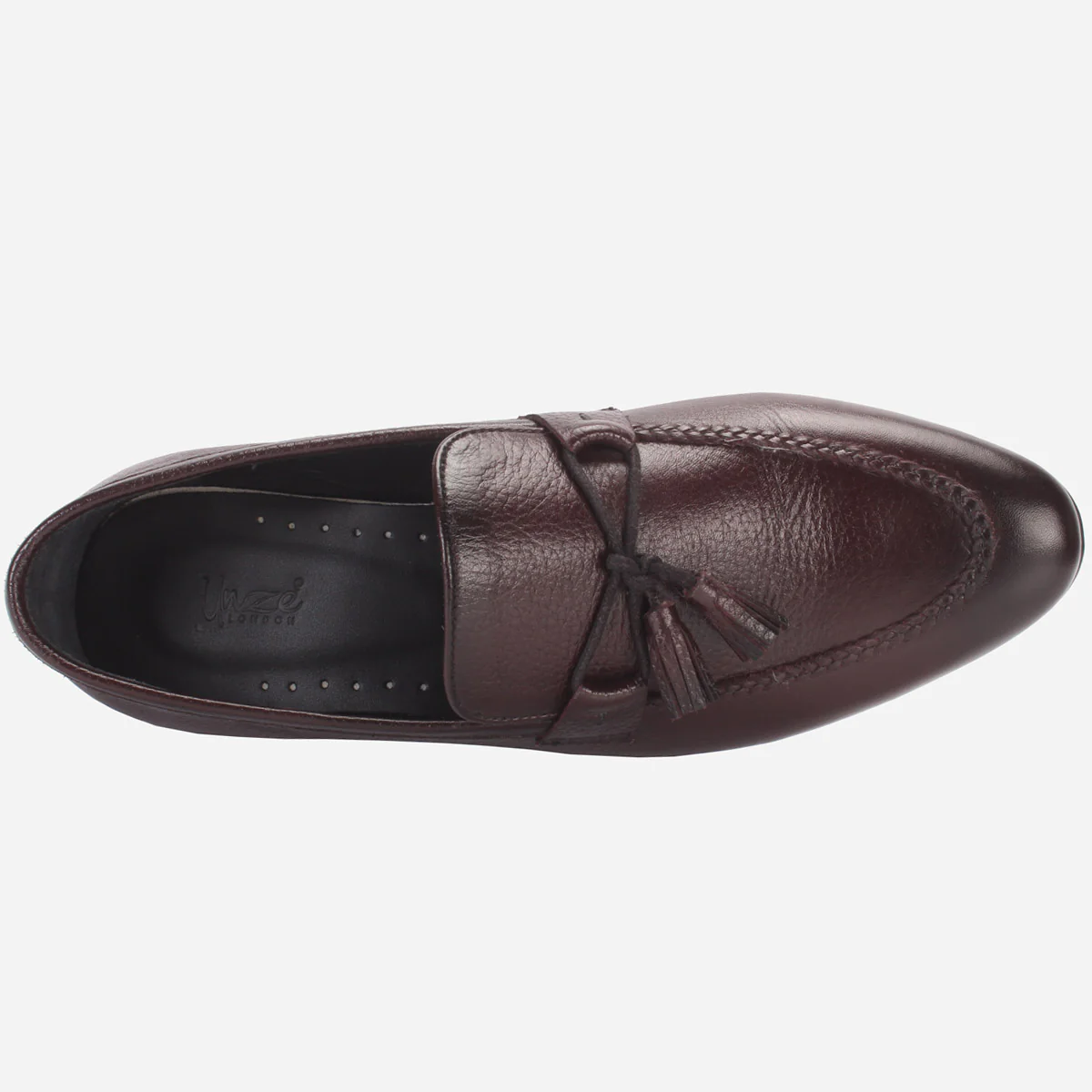 Mens "ENDSON" Leather Formal Slip-on Dress Shoes - Image 4