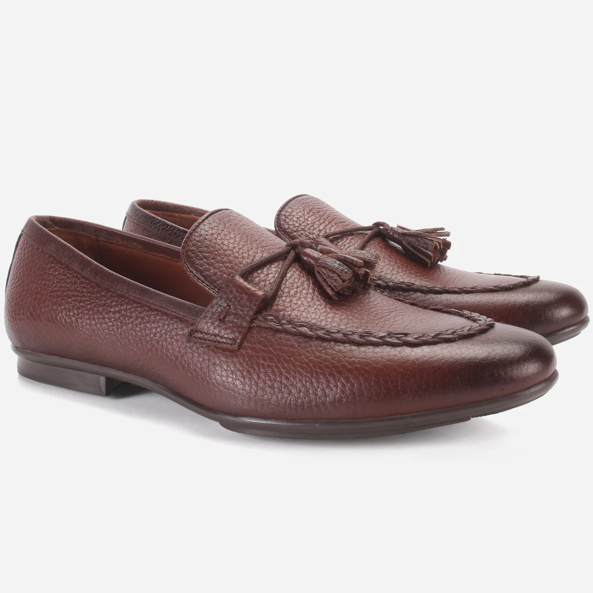 Mens "ENDSON" Leather Formal Slip-on Dress Shoes - Image 2