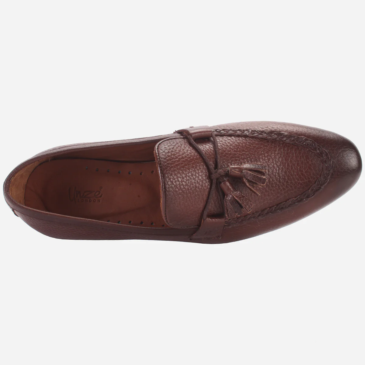 Mens "ENDSON" Leather Formal Slip-on Dress Shoes - Image 4