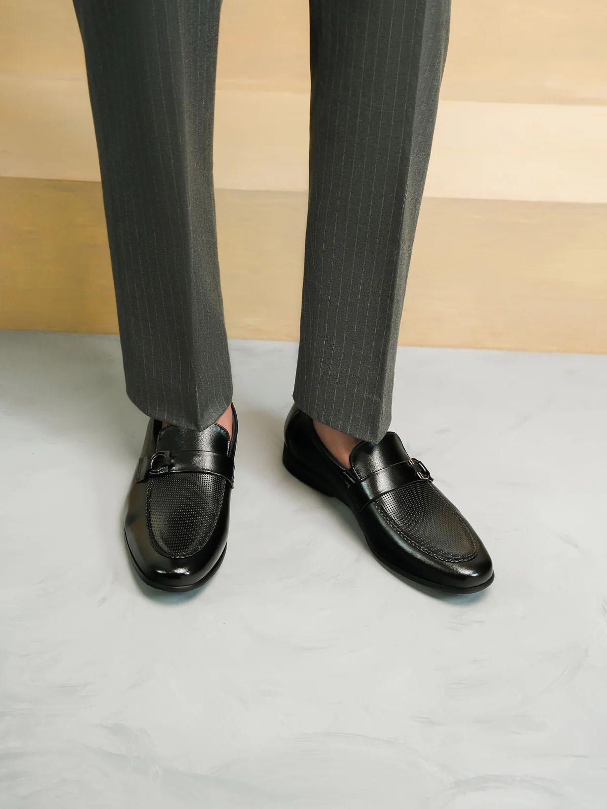 Mens "FALCO" Dress Leather Formal Shoes - Image 2