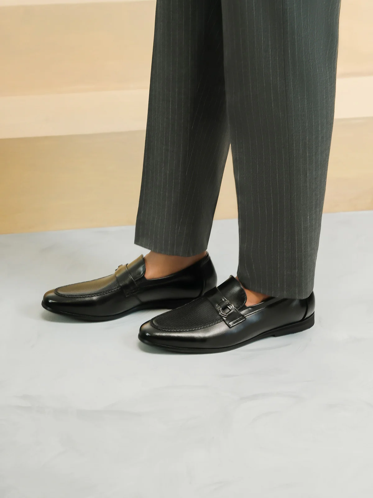 Mens "FALCO" Dress Leather Formal Shoes - Image 5