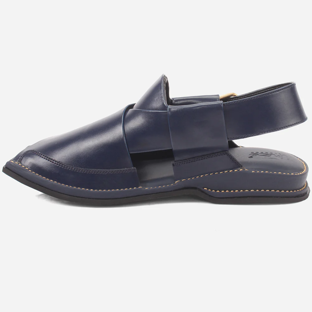 Mens "FARID" Leather Buckled Peshawari Sandals - Image 3