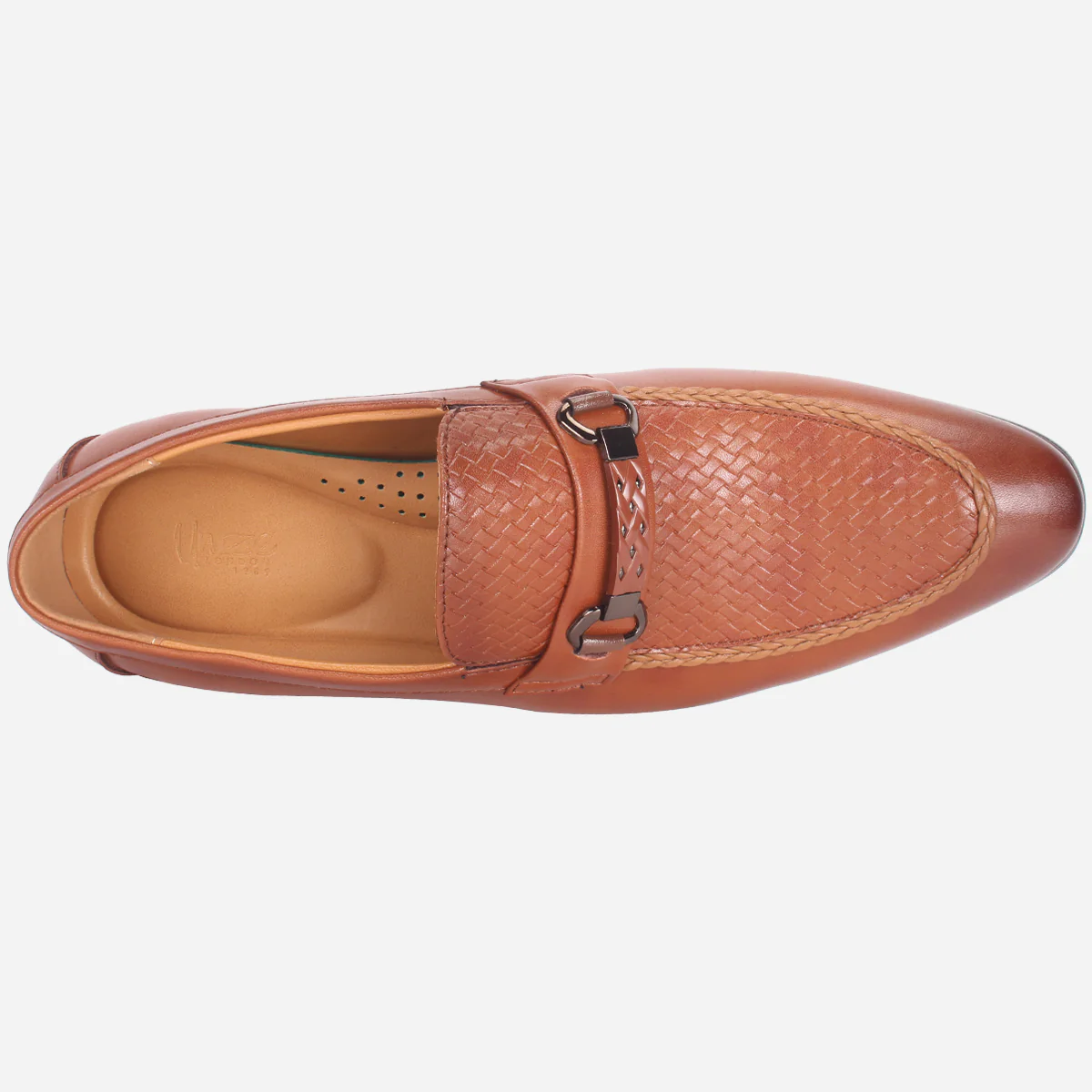Mens "FAZAR" Leather Office Formal Slide In Shoes - Image 4