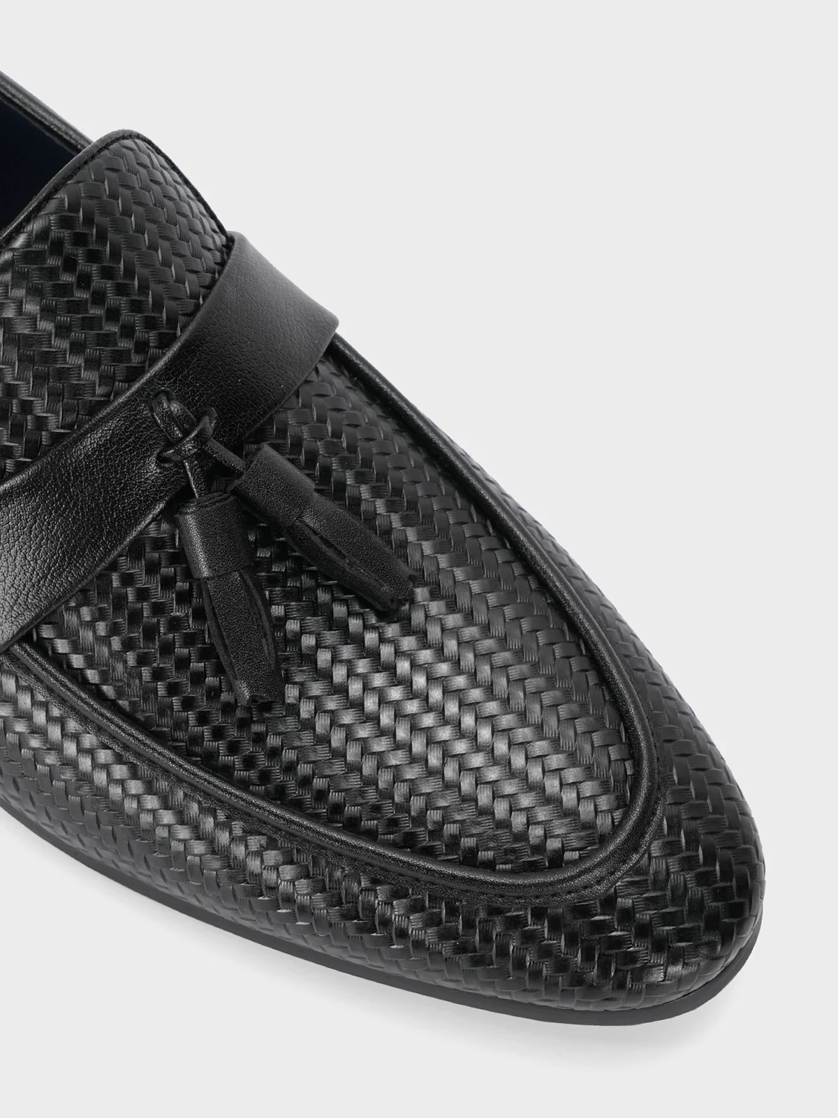 Mens "FILBERT" Textured Slip On Leather Formal Shoes - Image 4