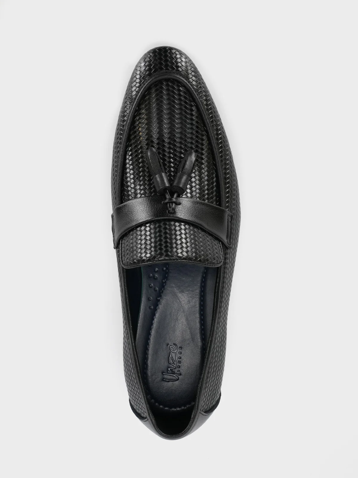 Mens "FILBERT" Textured Slip On Leather Formal Shoes - Image 5