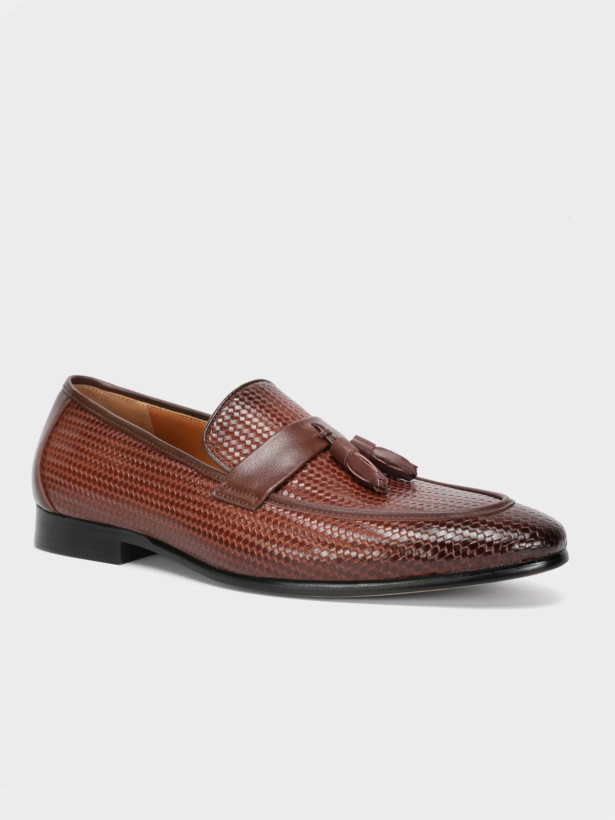 Mens "FILBERT" Textured Slip On Leather Formal Shoes