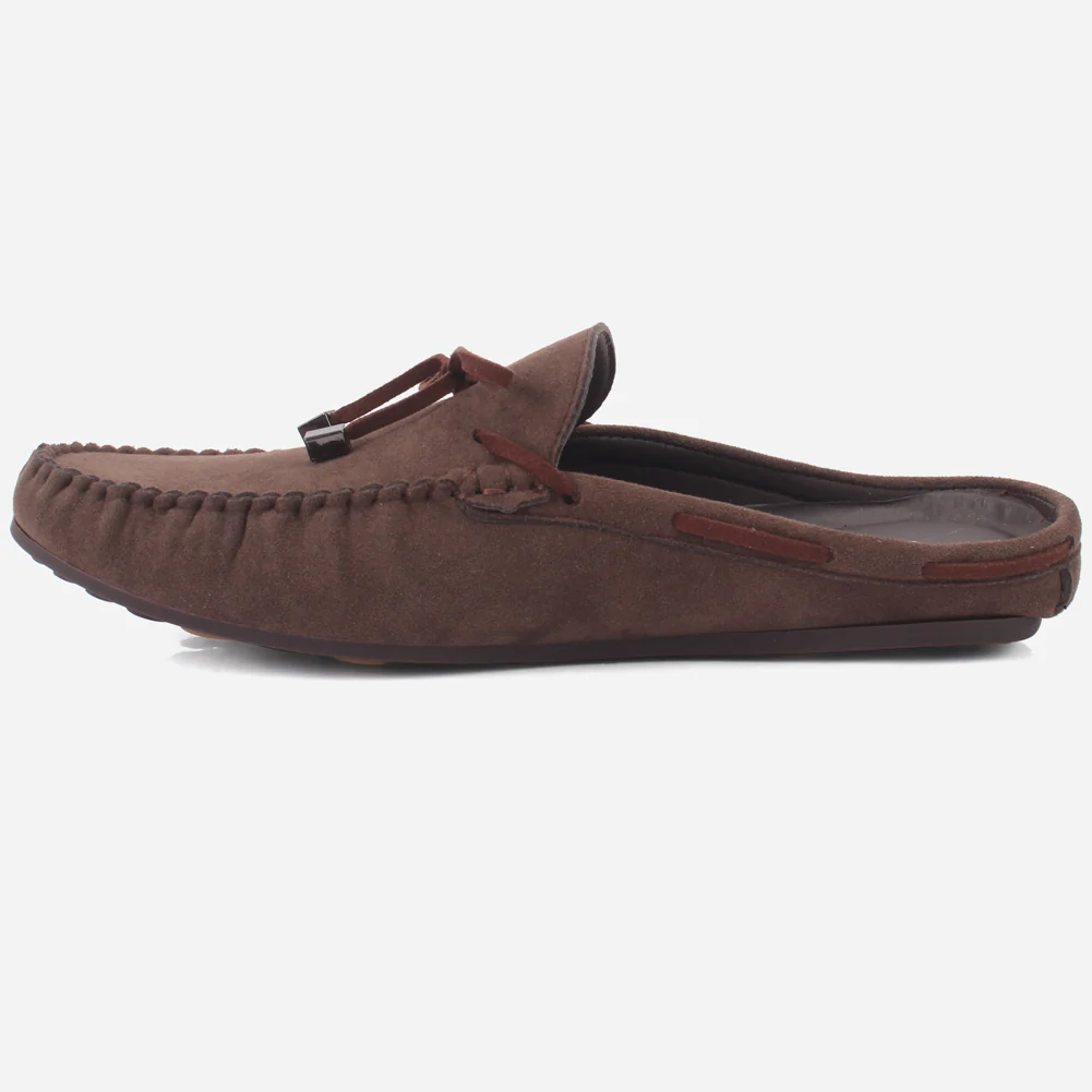 Mens "FISTMAR" Backless Slip-ons Suede Moccasins - Image 3