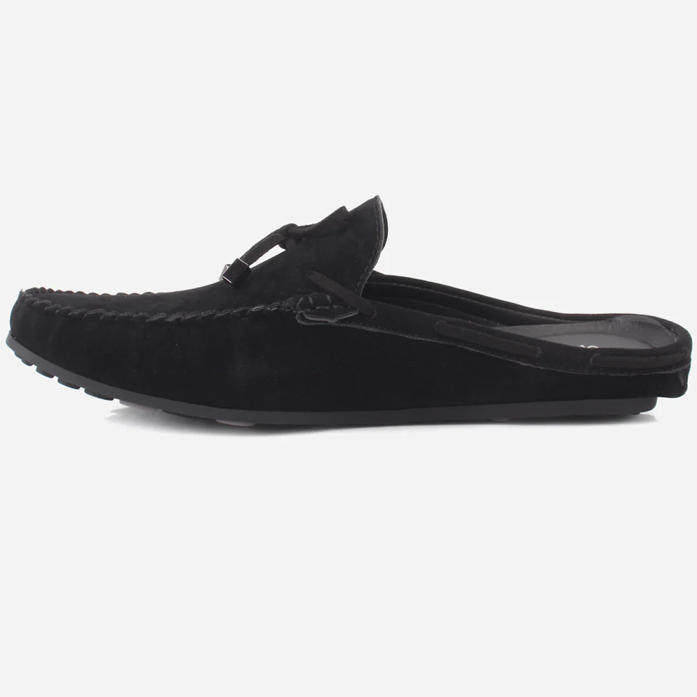 Mens "FISTMAR" Backless Slip-ons Suede Moccasins - Image 3