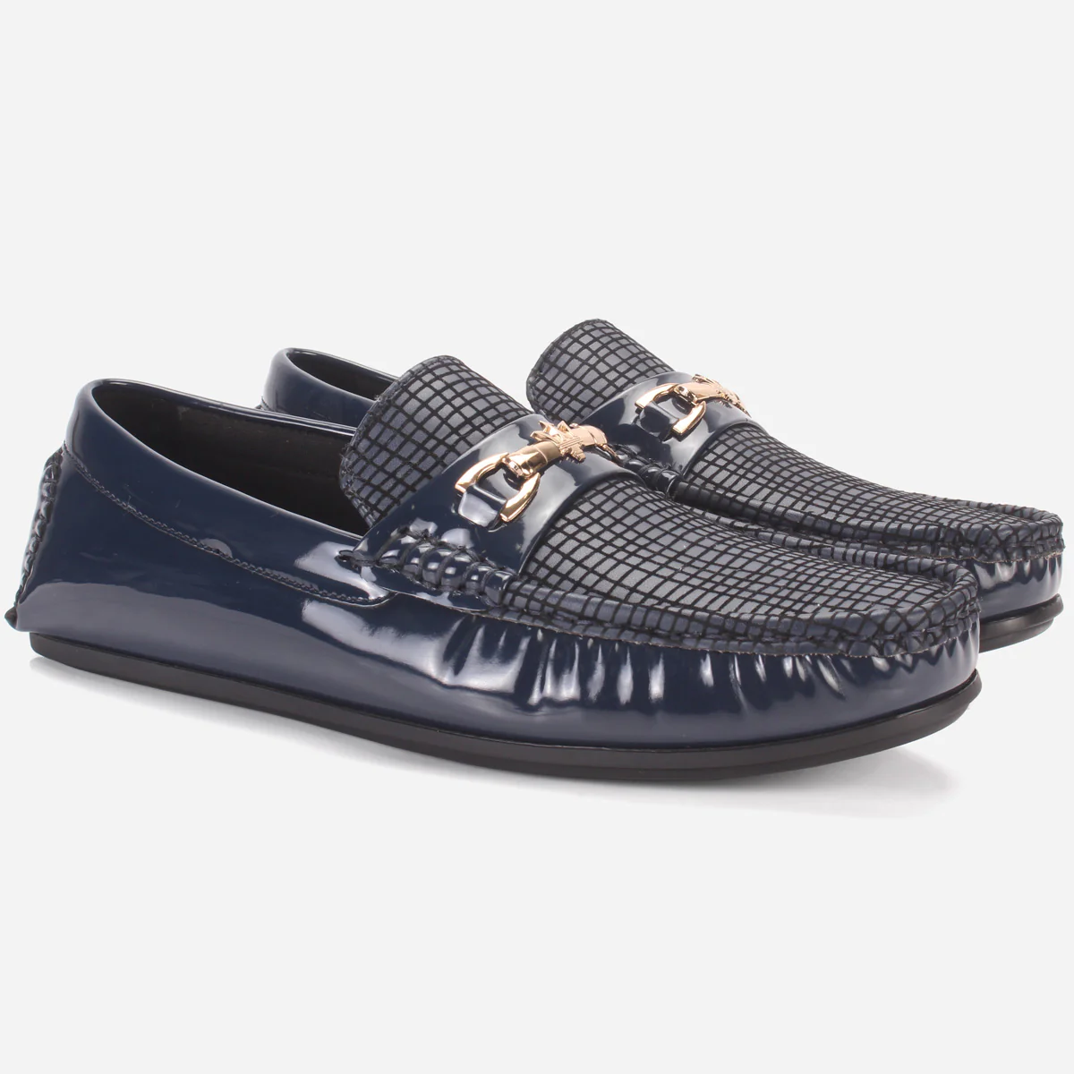 Men's "GAMMA" Textured Comfort Moccasins Shoes - Image 2