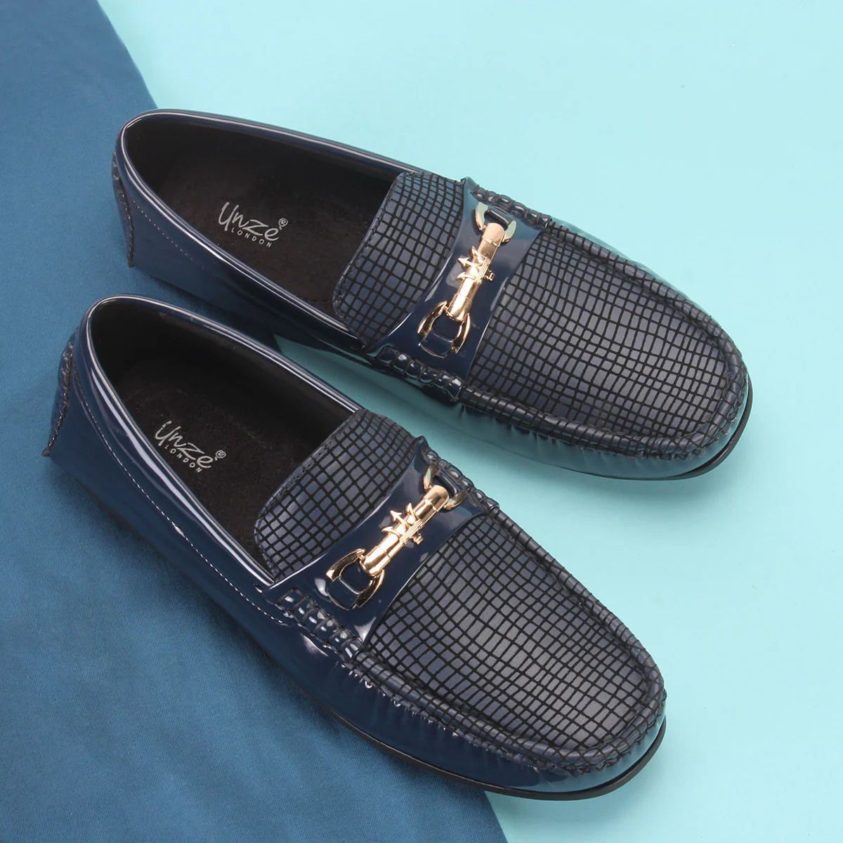 Men's "GAMMA" Textured Comfort Moccasins Shoes - Image 6