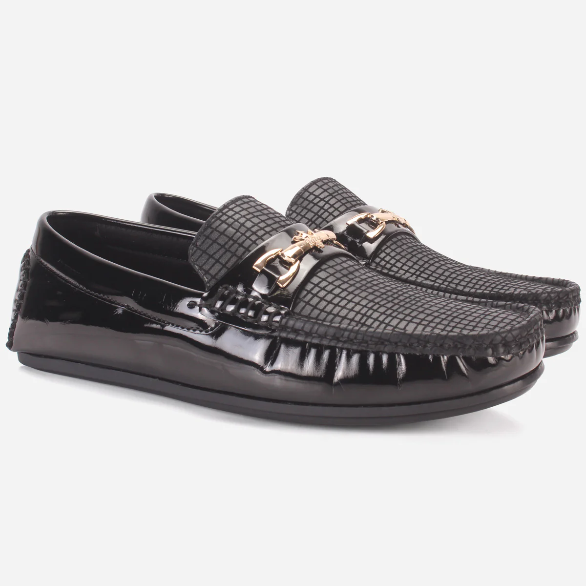 Men's "GAMMA" Textured Comfort Moccasins Shoes - Image 2