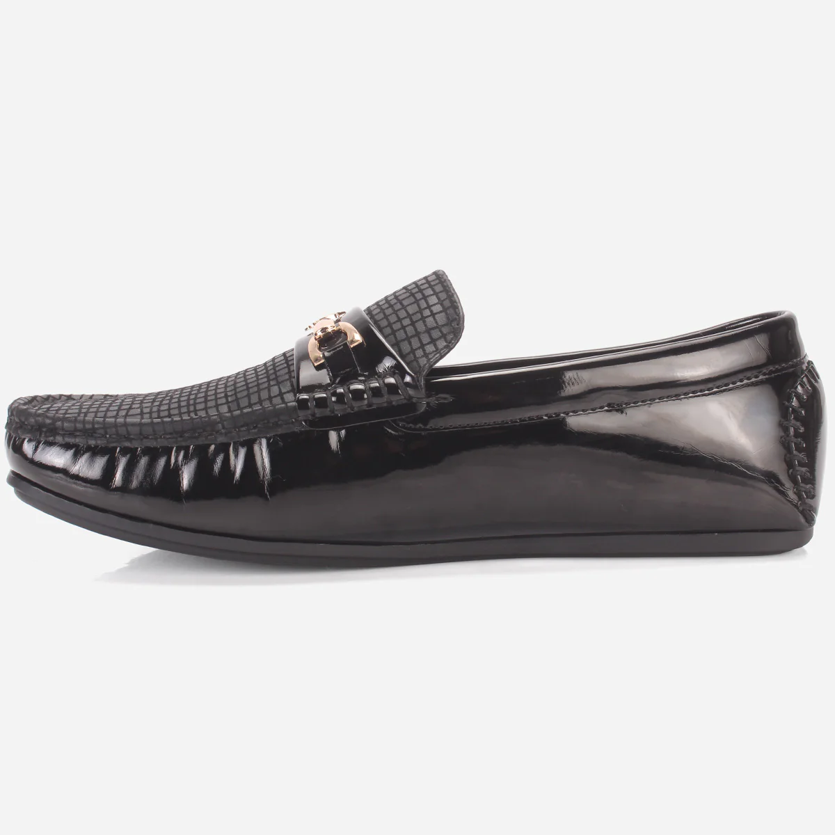 Men's "GAMMA" Textured Comfort Moccasins Shoes - Image 3