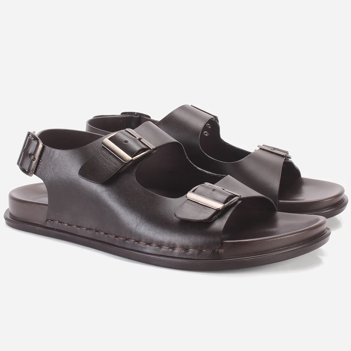 Mens "GIOR" Leather Summer Sandals - Image 2
