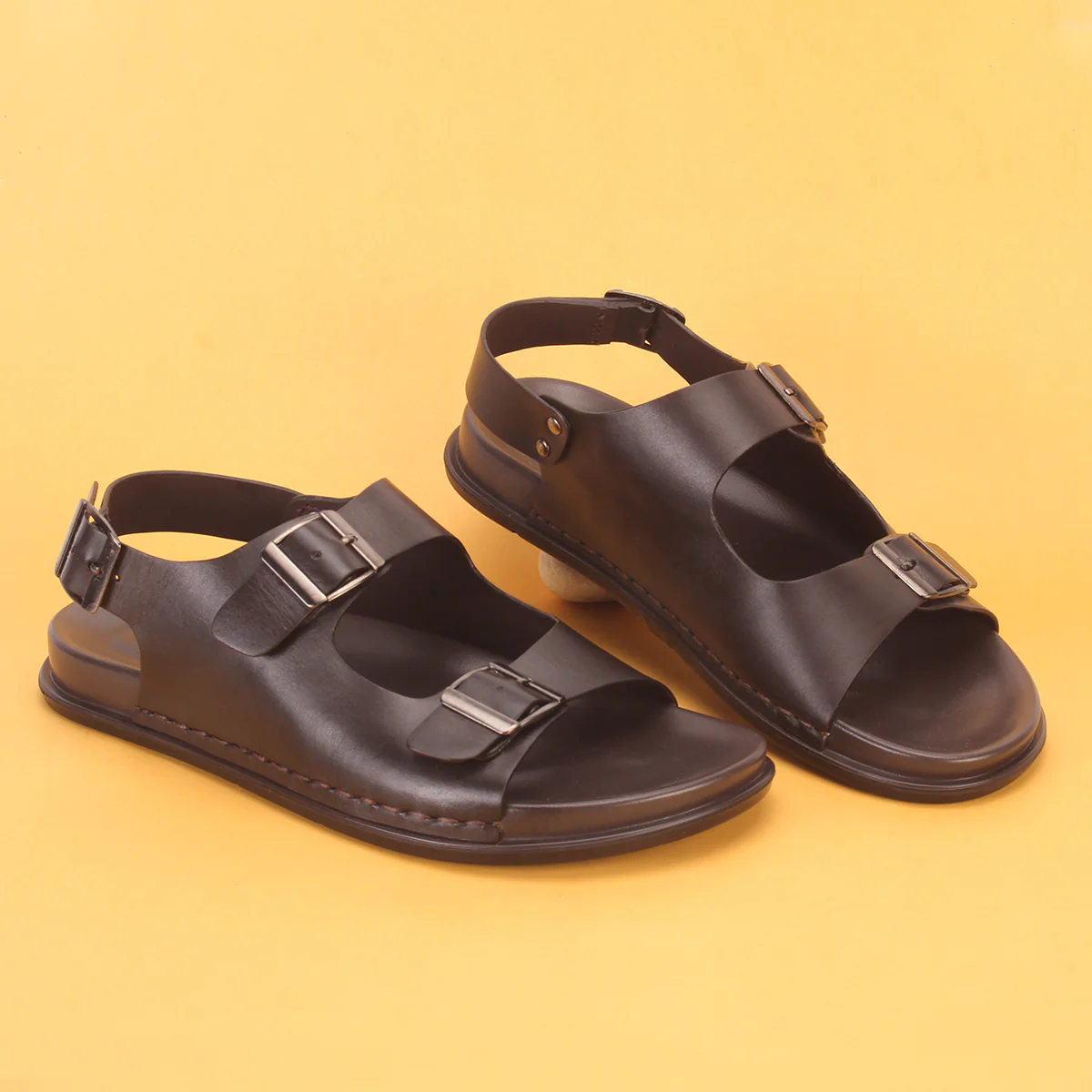 Mens "GIOR" Leather Summer Sandals - Image 6