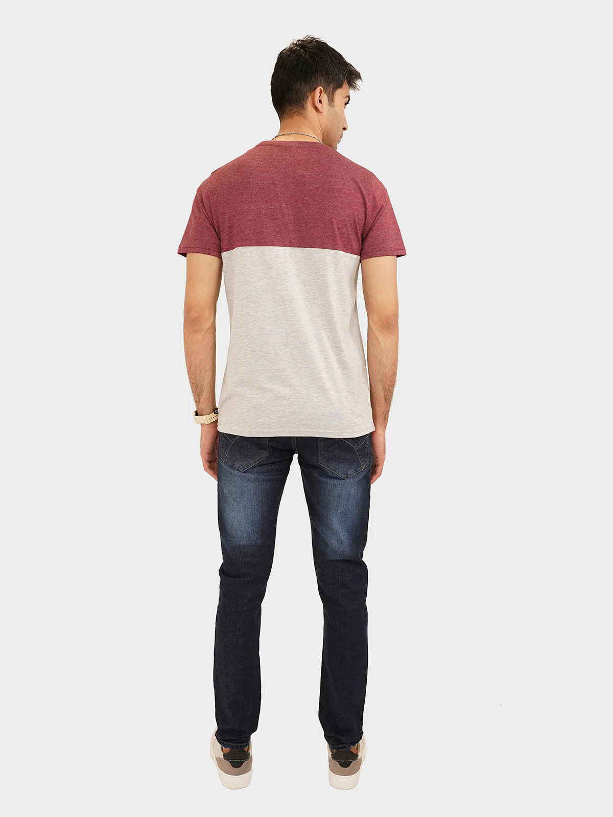 "GITANO" Crew Neck Slim Fit T-Shirt - Image 4